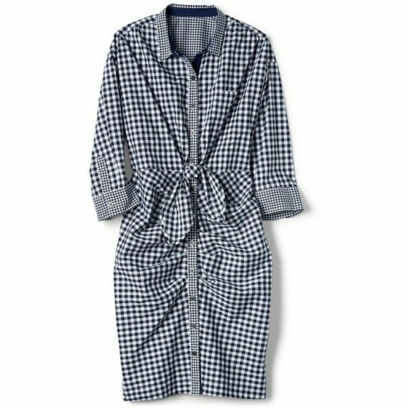 Gap x Sarah Jessica Parker Gingham Shirt Dress - Picture 2 of 5